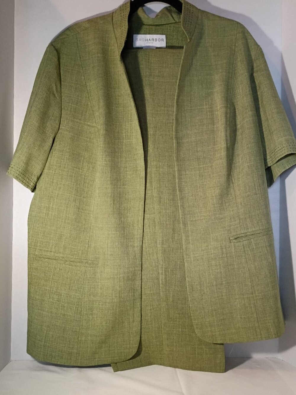 Women's Sag Harbor Green Pants and Jacket / Pantsuit Size 20T